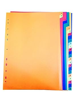 Amazon | KESETKO ファイルセパレーター A4判 A~Z 25枚 3枚